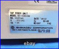 0010-32353 Shimadzu EI-D3603M Turbomolecular Pump Controller