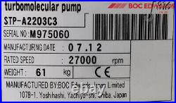14308 Boc Edwards Turbomolecular Pump Scu-1500 Controller, 3m Cable Stp-a2203c3