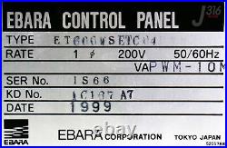 20165 Ebara Turbo Molecular Pump Ctlr 600w Et600wsetc04 Et600w
