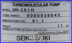27748 SEIKO SEIKI TURBOMOLECULAR PUMP With CONTROLLER SCU-301H STP-301H