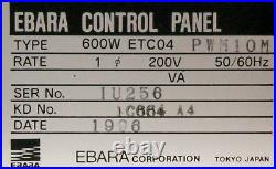3443 Ebara Turbo Molecular Pump Controller, 600w Etc04 Pwm-10m Et600w