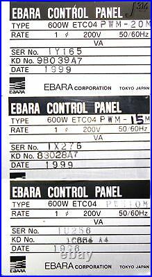 3713 Ebara Turbo Molecular Pump Controller, 600w Etc04 Pwm-20m Et600w