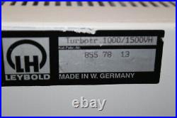 5442 Leybold Turbotronik NT1000/1500VH Turbomolecular Pump Controller