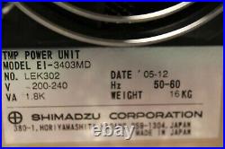 5870 Shimadzu EI-3403MD Turbomolecular Pump Controller