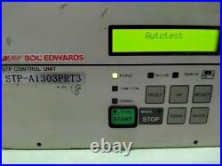 BOC Edwards STP-A1303PRT3 PT367070 Turbomolecular Pump Control Unit Tested