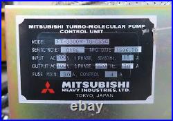 C176194 Mitsubishi FT-3300W-W111 Turbo Molecular Pump with Controller, Gate Valve