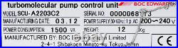 C3729 Boc Edwards Turbomolecular Pump Control Unit, Stp-a2203c2 Scu-a2203c2