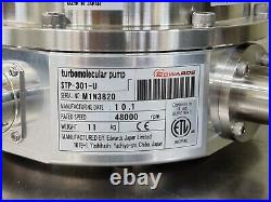 EDWARDS TMP TURBO MOLECULAR PUMP STP-301-U + SCU-301-U Controller With Cables