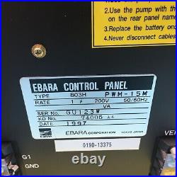 Ebara 803H PWM-15M Turbo-Molecular Pump Controller, AMAT 0190-13375, 129311
