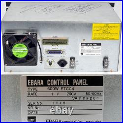 Ebara ET600W Turbo-Molecular Pump Controller 600W ETC04 AS-IS No Acceleration