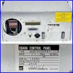 Ebara ET600W Turbomolecular Pump Controller 600W ETC04 PWM-20M AS-IS Missing Fan