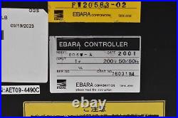 Ebara Turbo-Molecular Pump Controller 806W-A 200V 50/60Hz READ