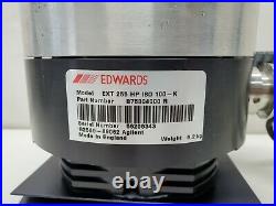 Edwards EXT255 HP ISO 100-K Turbomolecular Vacuum Pump with EXDC160 Controller