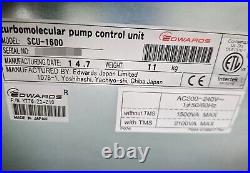 Edwards Scu-1600 Yt76-z2-z10 Turbomolecular Pump Stp Control Unit Powers Up