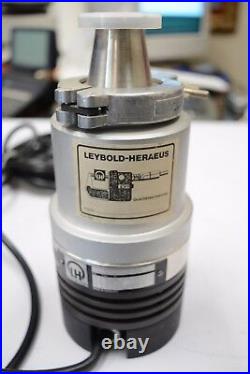 Leybold Heraeus TURBOVAC TMP50 High Vacuum Turbomolecular Pump w NT50 Controller
