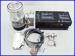 Leybold Turbovac 50 Turbomolecular Vacuum Pump, NT 12 NT12CE Controller, Cable