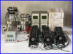 Lot of Edwards & Pfeiffer Vacuum Turbomolecular Pumps, Controllers & Accessories