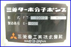 Mitsubishi FT-1001D-W211 Turbomolecular Pump SINCHOON TEL Tokyo Electron Trias