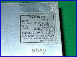 Osaka Compund Turbo Molecular Vacuum Pump Controller/power Supply