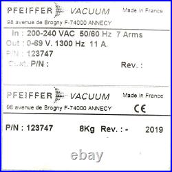 Pfeiffer Adixen 123747 Turbomolecular Pump Controller OBC V4 Tested Working