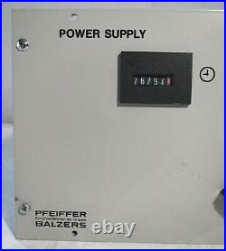 Pfeiffer Balzers TCP 310 Turbo Molecular Vacuum Power Supply For PARTS/ REPAIR