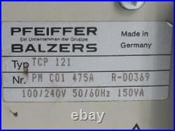 Pfeiffer Balzers TPH-450H Turbo Pump with TCP121 Turbo Molecular Pump Controller