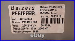 Pfeiffer Balzers TPH-5000 Turbo Molecular High Vacuum Pump +TCP 5000 Controller