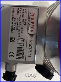 Pfeiffer HiPace 80 Turbomolecular Pump PMP04843B withTC 110 Controller 2019
