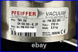 Pfeiffer TMH 260 Turbo Molecular Vacuum Pump +TCP 120 A RS-232 Controller
