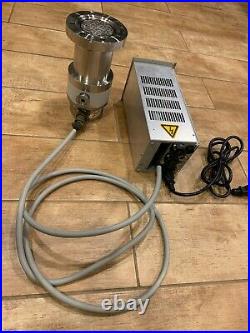Pfeiffer TMU 065 Turbomolecular Vacuum Pump TCP 015 Controller Cable UHV DN63CF