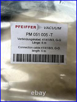 Pfeiffer Vacuum Turbomolecular Pump Control Cable PM 051 005 T NEW