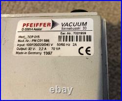 Pfeiffer turbo molecular pump TMH 065 and controller TCP 015 DN63 CF-F 1P