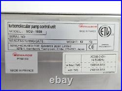 SCU-1500 Edwards PT59-Z1-Z00 Turbomolecular Pump Controller Turbo Working