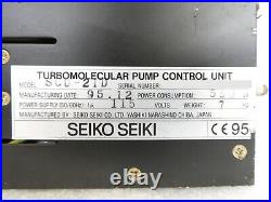 SCU Seiko Seiki SCU-21D Turbomolecular Pump Controller Turbo Tested Working