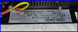 SEIKO SEIKI STP CONTROL UNIT STP-1000C SCU-1000C Turbomolecular Pump Con. Unit