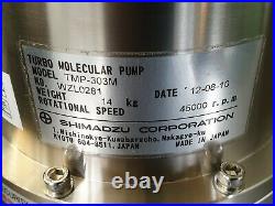 SHIMADZU TURBO MOLECULAR PUMP TMP-303M + El-S04M Controller