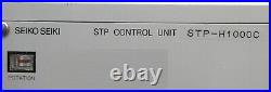 STP CONTROL UNIT Seiko Seiki SCU-H1000C Turbomolecular Pump Controller Working