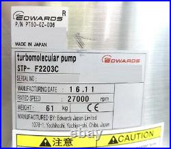STP-F2203C Edwards PT50-0Z-006 Turbomolecular Pump Turbo Tested Working