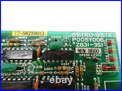Seiko Seiki P005Y008 Z831-3S1 Turbo Control PCB Card H600 SCU-H1000C Working