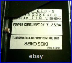 Seiko Seiki SCU-STC-M Turbomolecular Pump Control Unit 300 VA