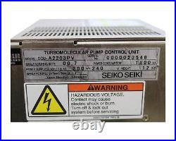 Seiko Seiki Scu-a2203pv Turbomolecular Pump Controller 200-240v Stp