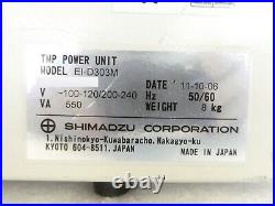 Shimadzu EI-D303M Turbomolecular Pump Controller Turbo Tested Working Surplus