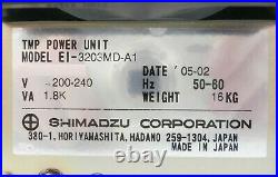 Shimadzu EI-D3203MD-A1 Turbomolecular Pump Controller TMP Turbo Tested As-Is