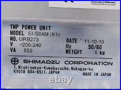 Shimadzu EI-S04M (K1) Turbomolecular Pump Controller TMP Power Unit