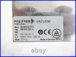 SplitFlow 310 Pfeiffer PM P05 221 A Turbomolecular Pump Sciex 5041950 Working