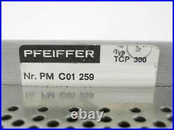 TCP 300 Pfeiffer PM C01 259 Turbomolecular Pump Power Supply Turbo Tested As-Is