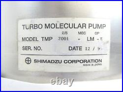 TMP Shimadzu TMP 2001-LME Turbo Molecular Pump Magnetic Bearing Turbo Untested