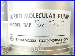 TMP Shimadzu TMP 280-L Turbomolecular Vacuum Pump Turbo Working Surplus