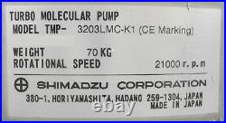 TMP Shimadzu TMP-3203LMC-K1 Turbomolecular Pump Untested Needs Rebuild As-Is