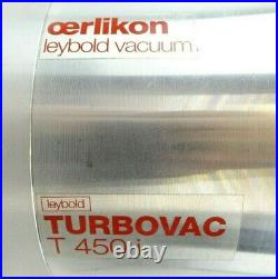 TURBOVAC T 450i Leybold Oerlikon 830070V1000 Turbomolecular Pump Turbo Working